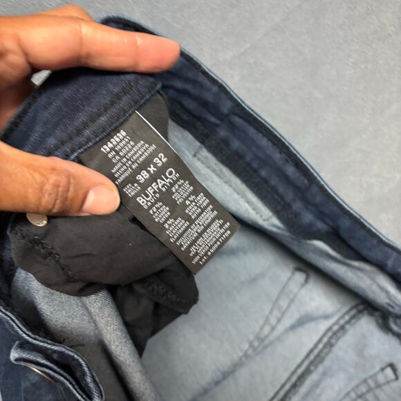 Buffalo David Bitton Axel Straight Jeans Western Country Preppy Comfy 38 x 32 - Picture 3 of 16